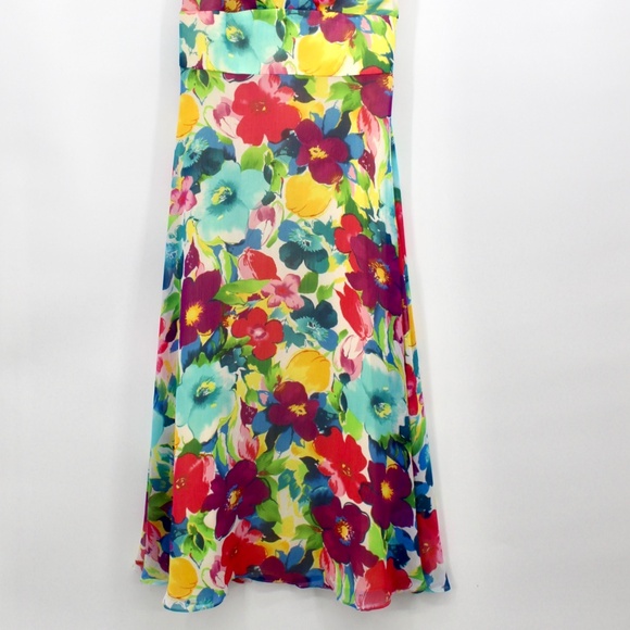 Coldwater Creek Faux Wrap Midi Spring Dress | 8 - Picture 4 of 4